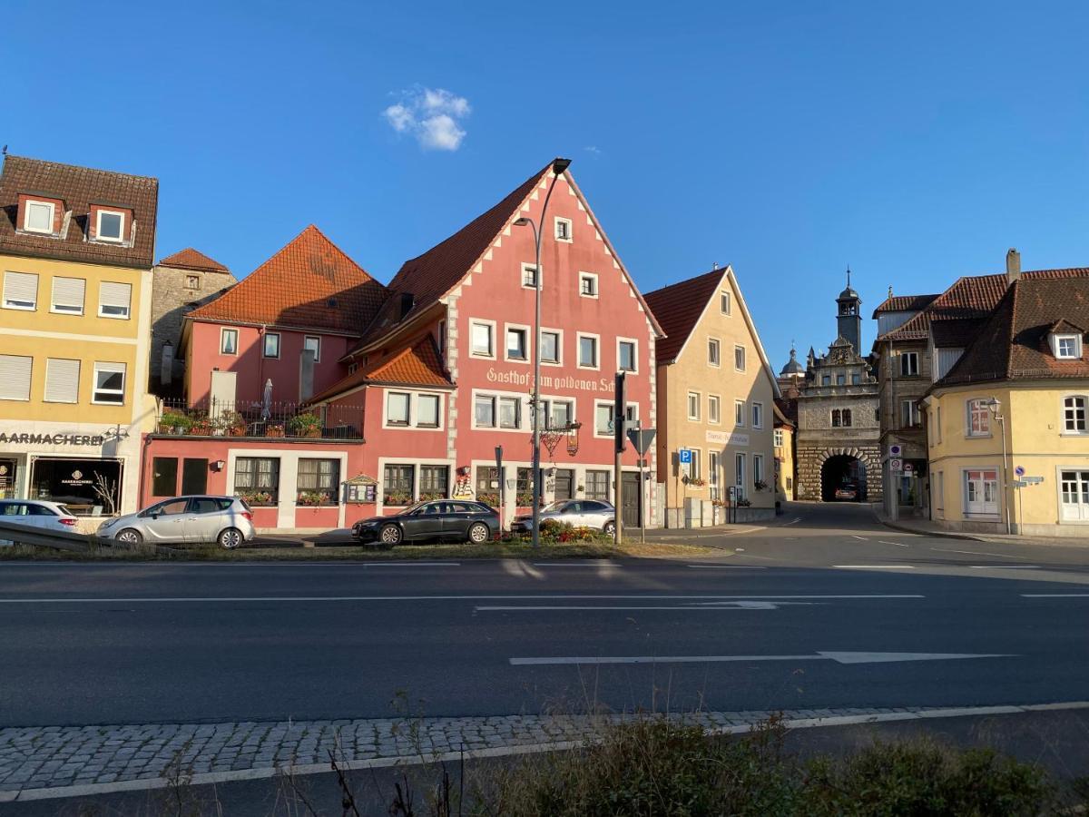 Gasthof Zum Goldenen Schiff - Lehm, Stil & Altstadtflair Marktbreit Eksteriør billede